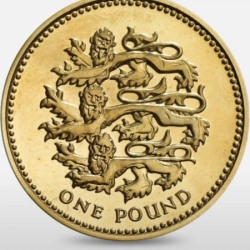 one pound coin logo