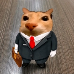 Cat in a suit logo