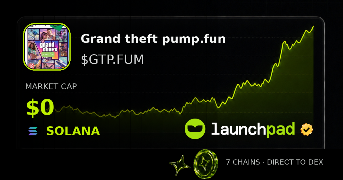 Grand theft pump.fun $GTP.FUM Open Graph image