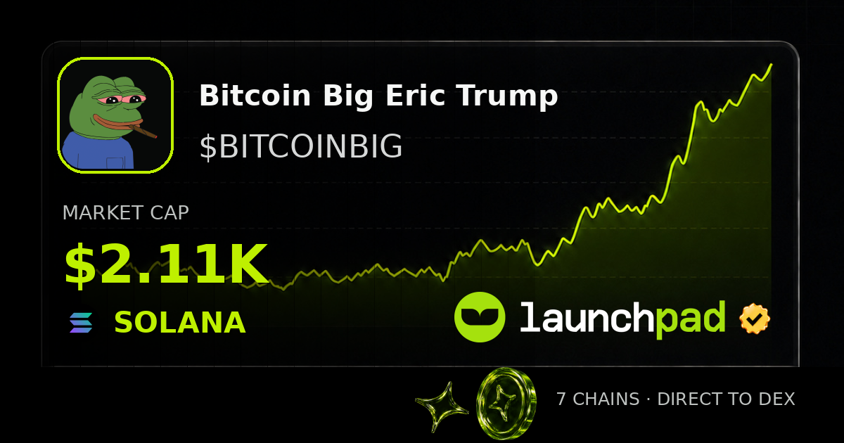 Bitcoin Big Eric Trump $BITCOINBIG Open Graph image