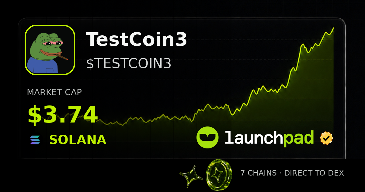 TestCoin3 $TESTCOIN3 Open Graph image