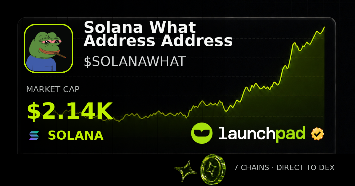 Solana What Address Address $SOLANAWHAT Open Graph image