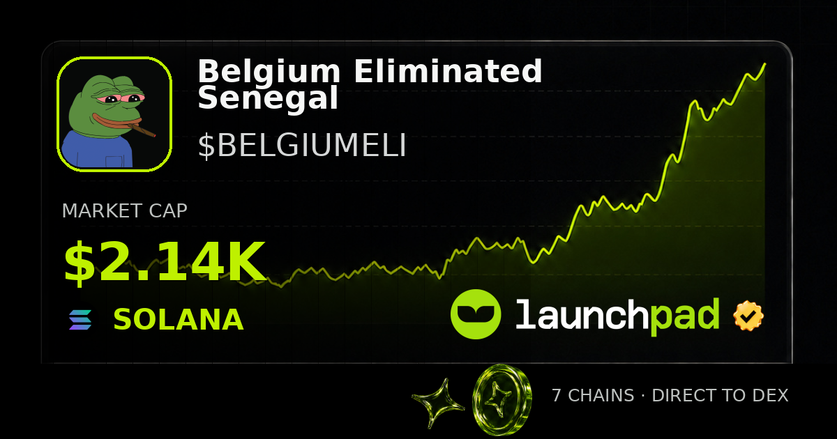 Belgium Eliminated Senegal $BELGIUMELI Open Graph image
