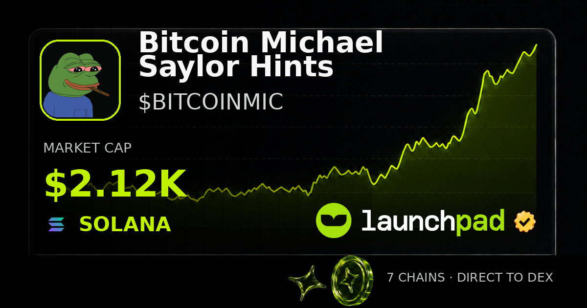 Bitcoin Michael Saylor Hints $BITCOINMIC Open Graph image