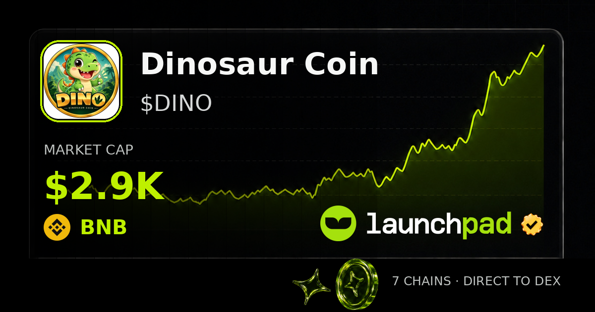 Dinosaur Coin $DINO Open Graph image