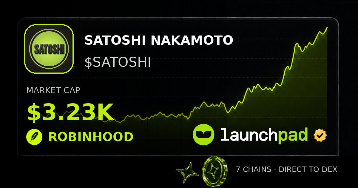 SATOSHI NAKAMOTO $SATOSHI Open Graph image