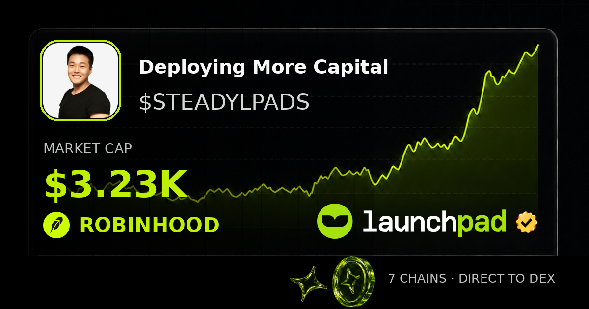Deploying More Capital $STEADYLPADS Open Graph image