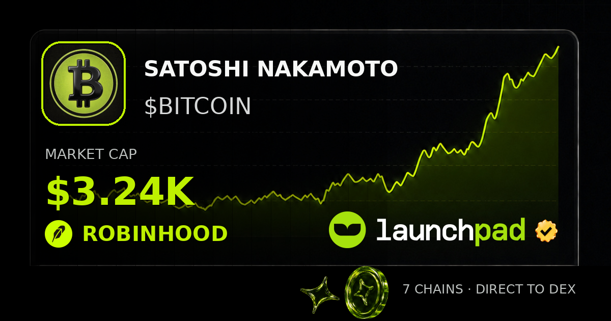 SATOSHI NAKAMOTO $BITCOIN Open Graph image