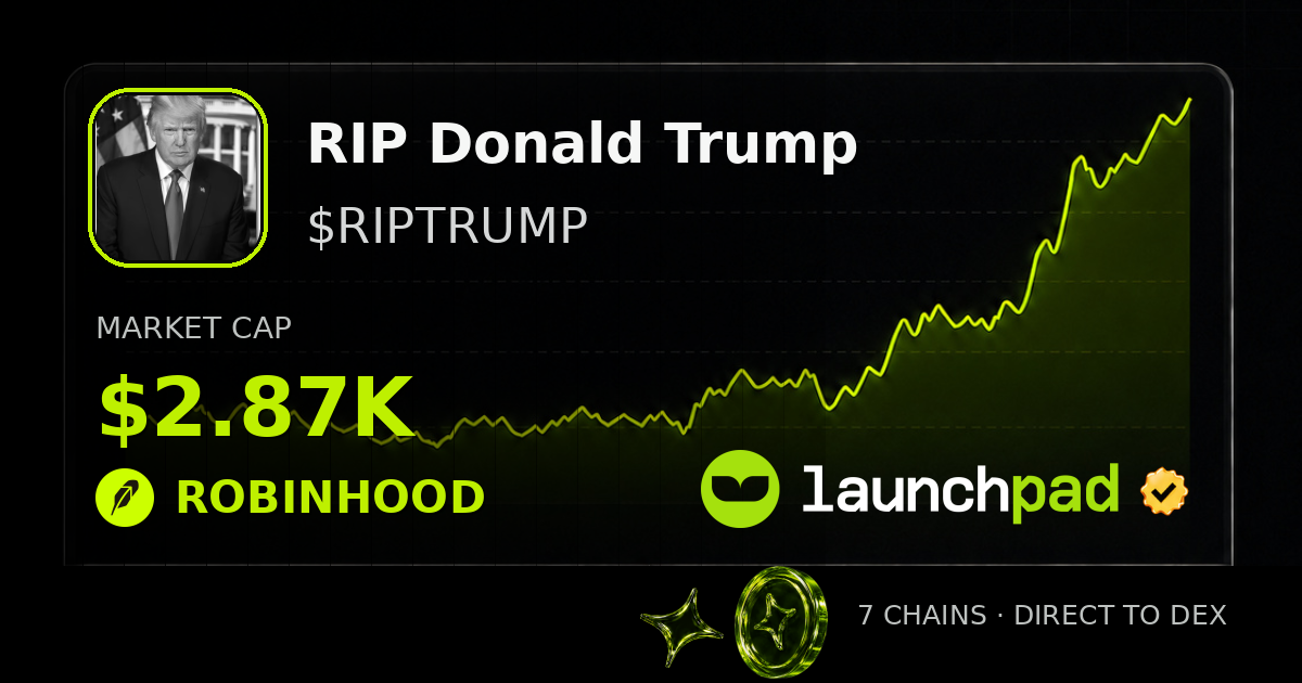 RIP Donald Trump $RIPTRUMP Open Graph image