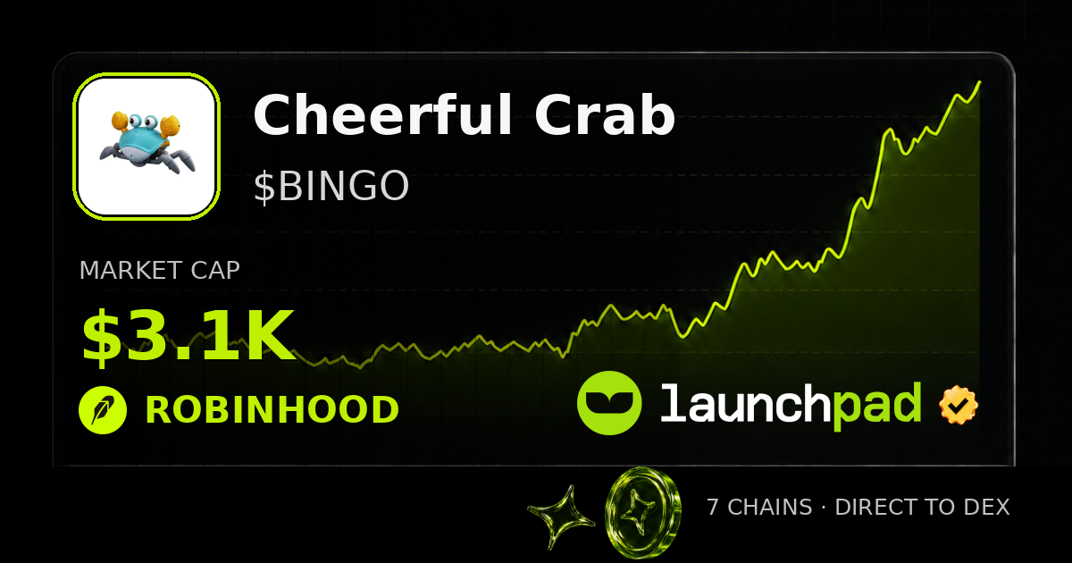 Cheerful Crab $BINGO Open Graph image
