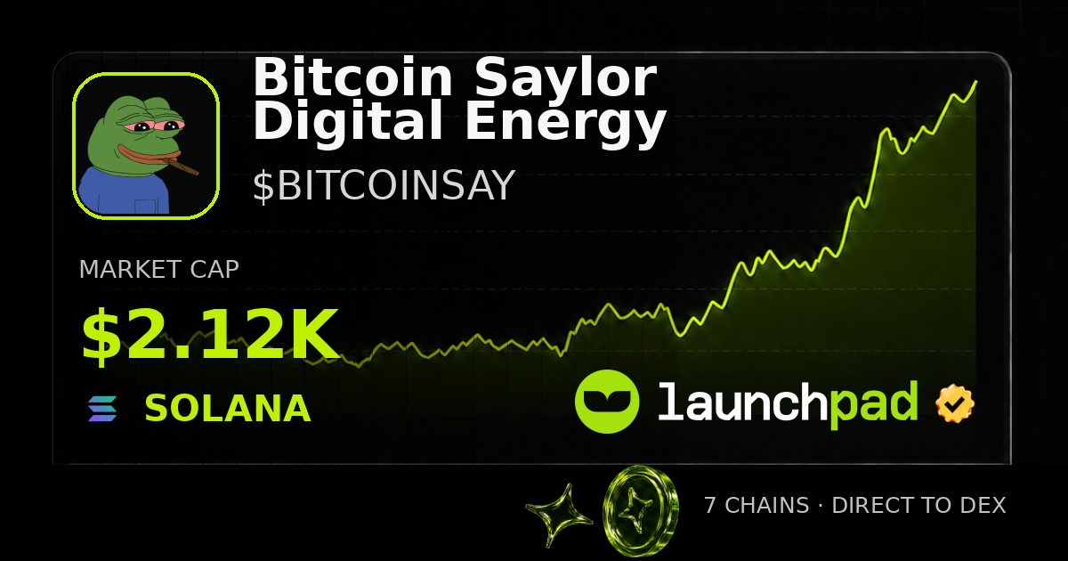 Bitcoin Saylor Digital Energy $BITCOINSAY Open Graph image